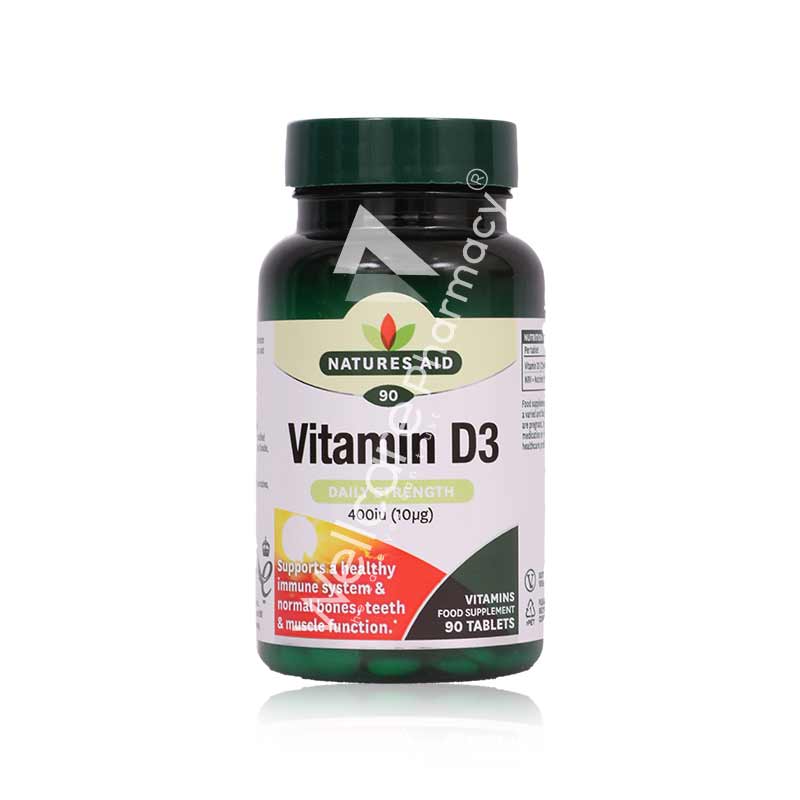 Natures Aid Vitamin D3 400Iu Tablets 90'S