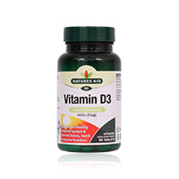 Natures Aid Vitamin D3 400Iu Tablets 90'S
