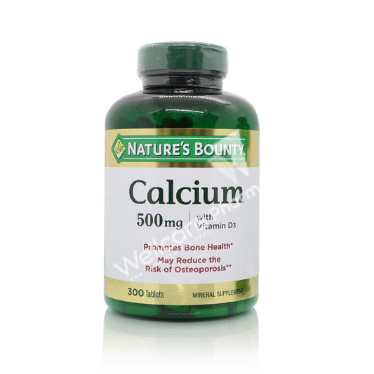 Natures Bounty Calcium 500Mg  Vit D3 Tablets 300'S