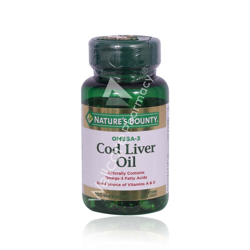 Nature's Bounty-Cod Liver Oil Capsules 1X100's