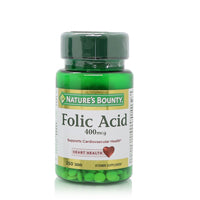 Natures Bounty Folic Acid 400mcg Tablets 250'S