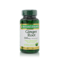 Natures Bounty Ginger Root 550Mg Capsules 100'S