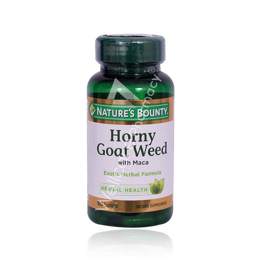 Natures Bounty-Horny Goat Weed With Maca Capsules 1X60's