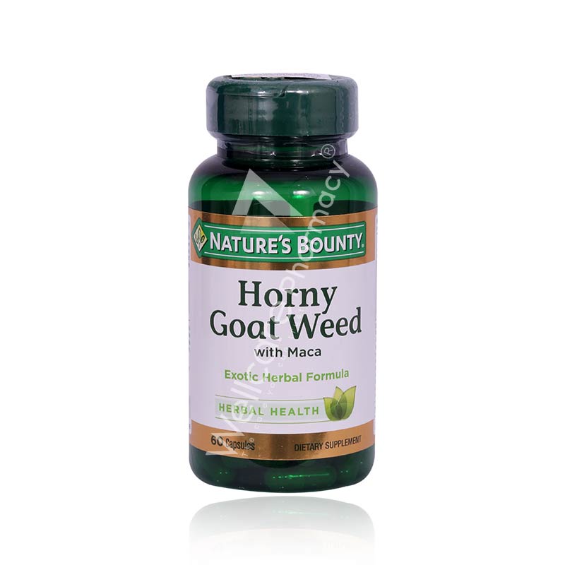 Natures Bounty-Horny Goat Weed With Maca Capsules 1X60's