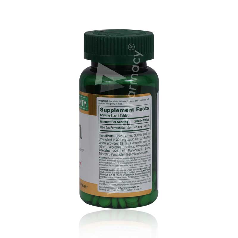 Nature'S Bounty Iron 65mg Tablets 100'S