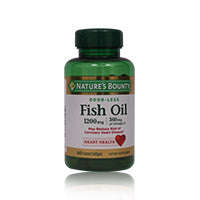 Natures Bounty-Odourless Fish Oil 1200mg Omega 3 360mg 60'S