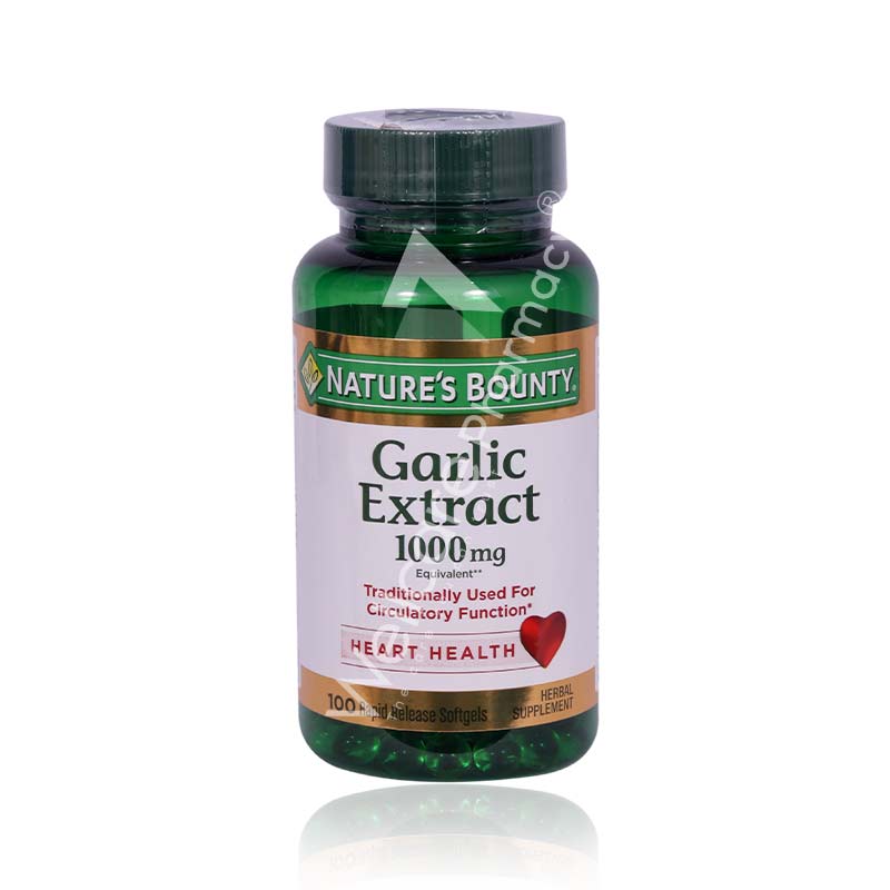 Nature's Bounty Odourless Garlic 1000Mg Capsules 100`S