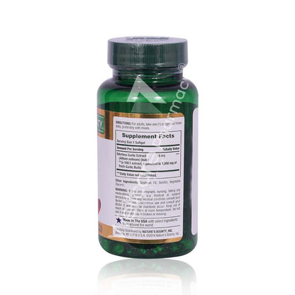 Nature's Bounty Odourless Garlic 1000Mg Capsules 100`S