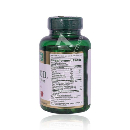 Nature'S Bounty Salmon Oil 1000mg Omega-3  Cap 120'S