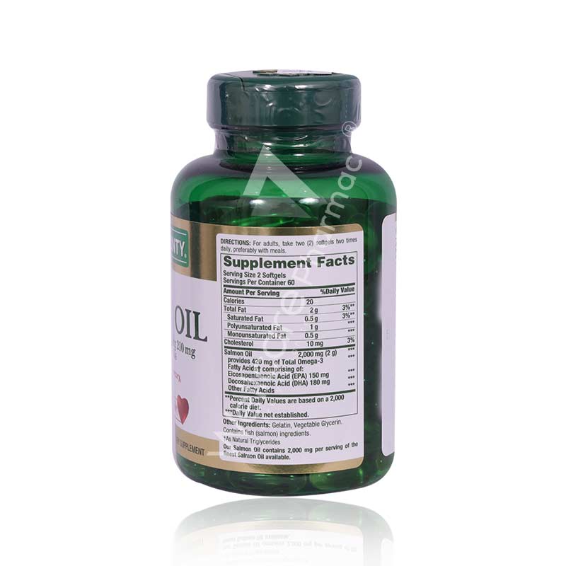 Nature's Bounty Salmon Oil 1000Mg Omega-3  Cap 120'S