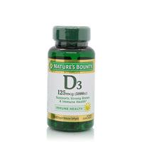 Natures Bounty Vitamin D3-125Mcg 5000Iu Rapid Release Softgel 150'S