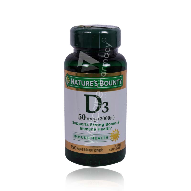 Natures Bounty Vitamin D3-2000iu Capsules 150'S Natures Bounty Vitamin D3-2000iu Capsules 150'S