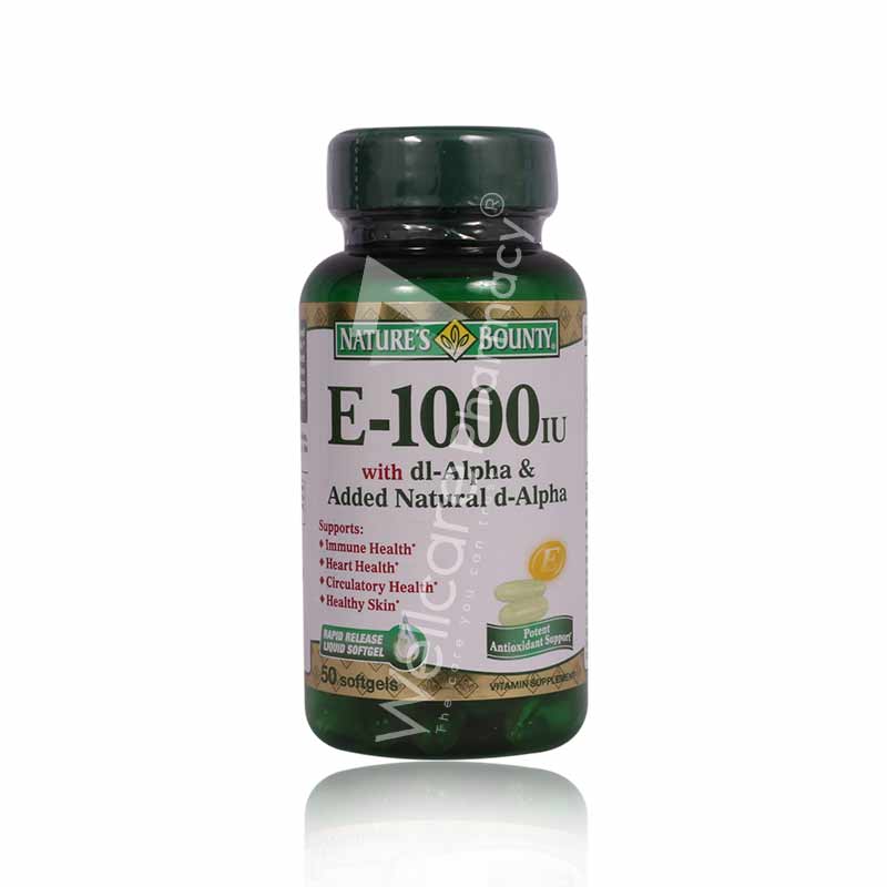 Nature'S Bounty Vitamin E 1000 Iu Softgel 50'S
