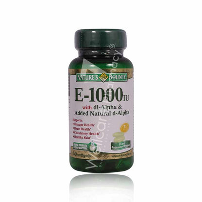Nature'S Bounty Vitamin E 1000 Iu Softgel 50'S
