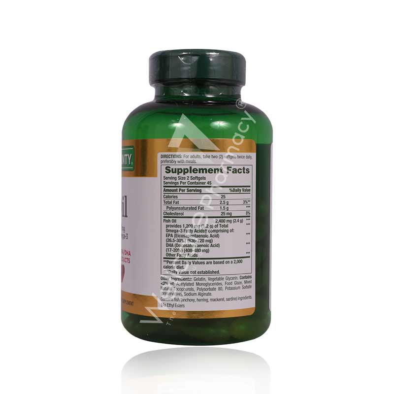 Nb-Fish Oil 2400Mg Ds Odorless Softgel 1X90's