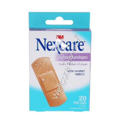 Nexcare Sheer Bandage 20'S
