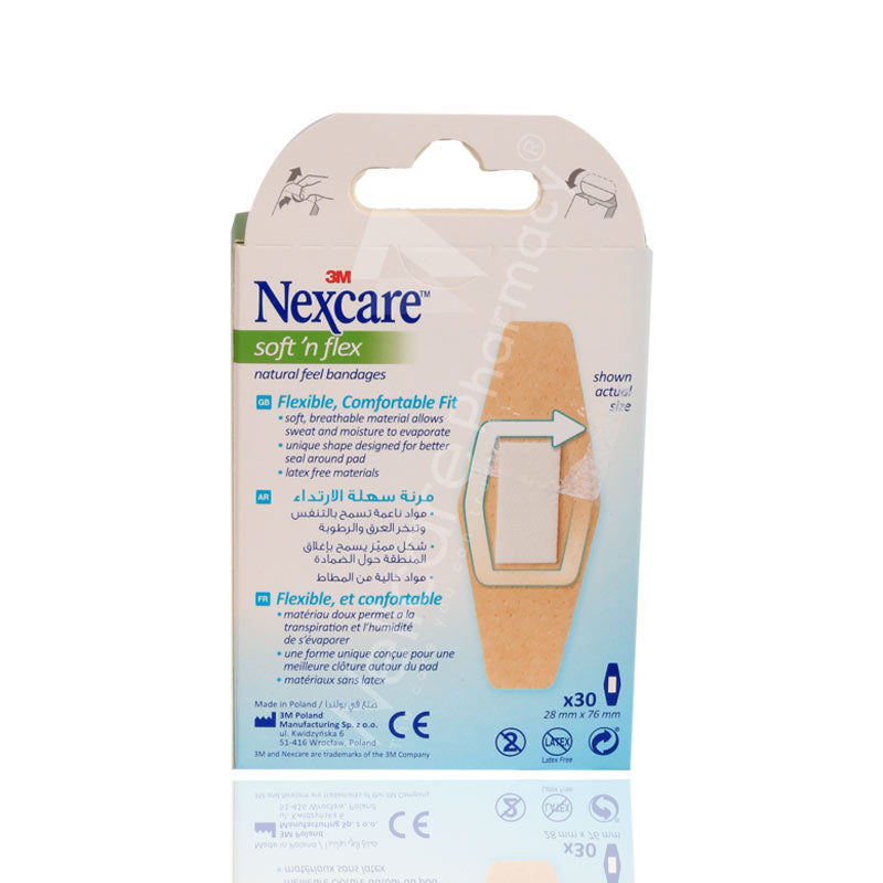 Nexcare Soft N Flex Stretchy Plaster 30'S