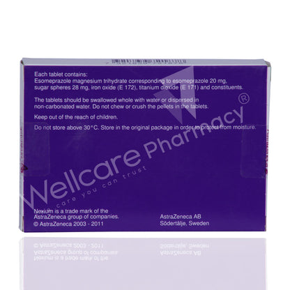 Nexium 20Mg Tablets 14'S