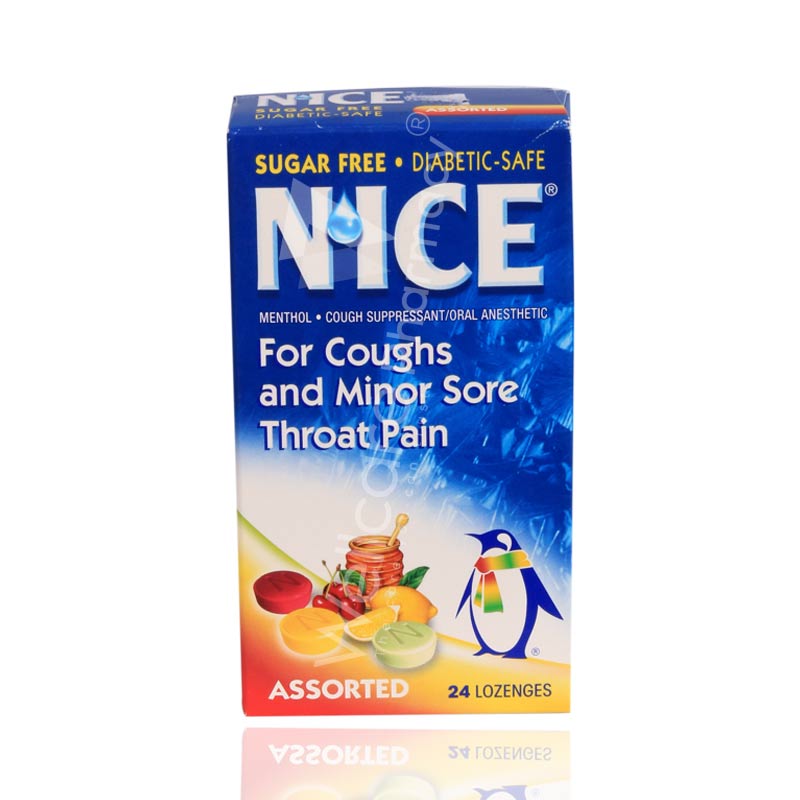 Nice Assorted Flavor Lozenges 24'S
