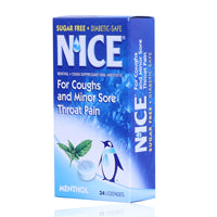 NICE MENTHOL LOZENGES. 24'S