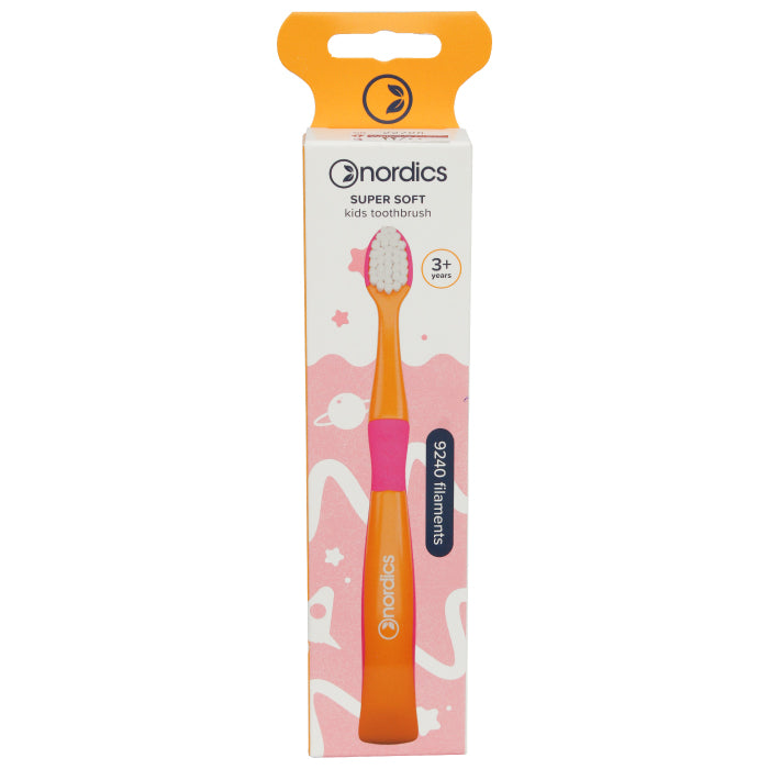 Nordics Kids Toothbrush Orange/Purple(Super Soft)-9240 - Wellcare Pharmacy