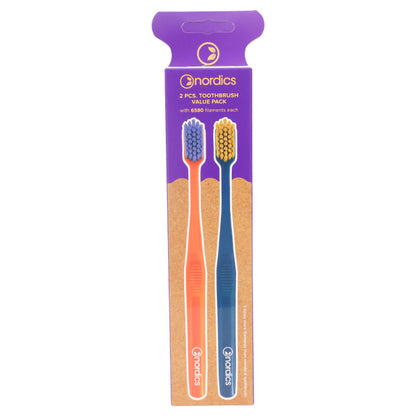 Nordics Premium Toothbrush 2 Pcs(Soft)-6580 - Wellcare Pharmacy