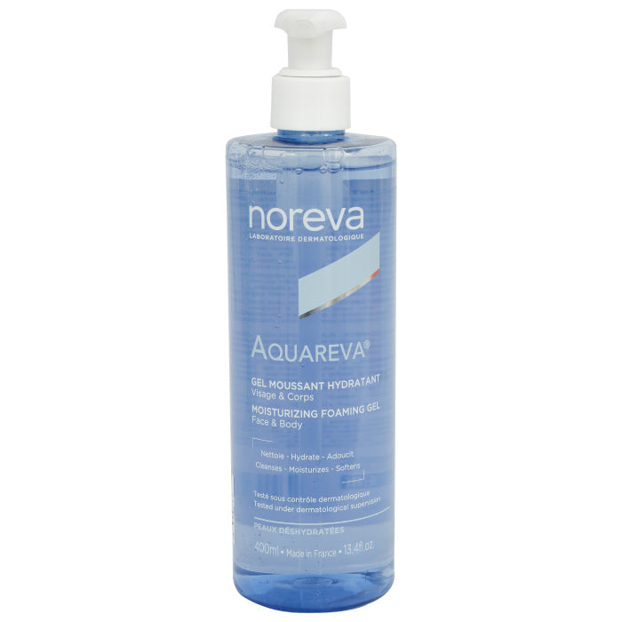 Noreva Aquareva Moisturizing Foaming Gel(Face& Body) 400ml - Wellcare Pharmacy