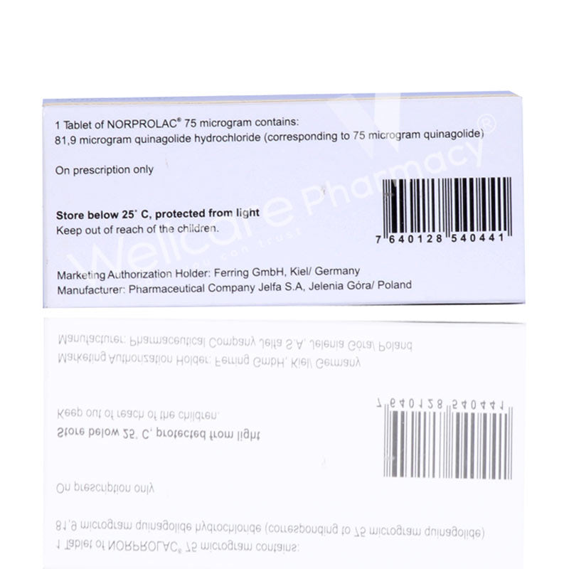 Norprolac 75Mcg Tablets 30'S