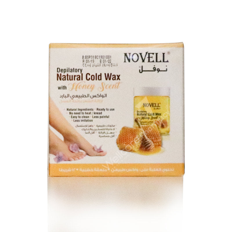 Novell Depilatory Natural Cold Wax Honey 380Gm