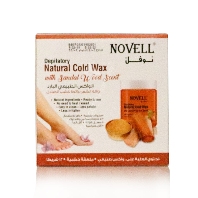 Novell Depilatory Natural Cold Wax Sandal Wood 380Gm