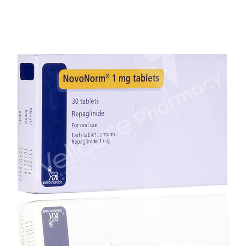 Novonorm 1Mg Tablets 30'S Novonorm 1Mg Tablets 30'S