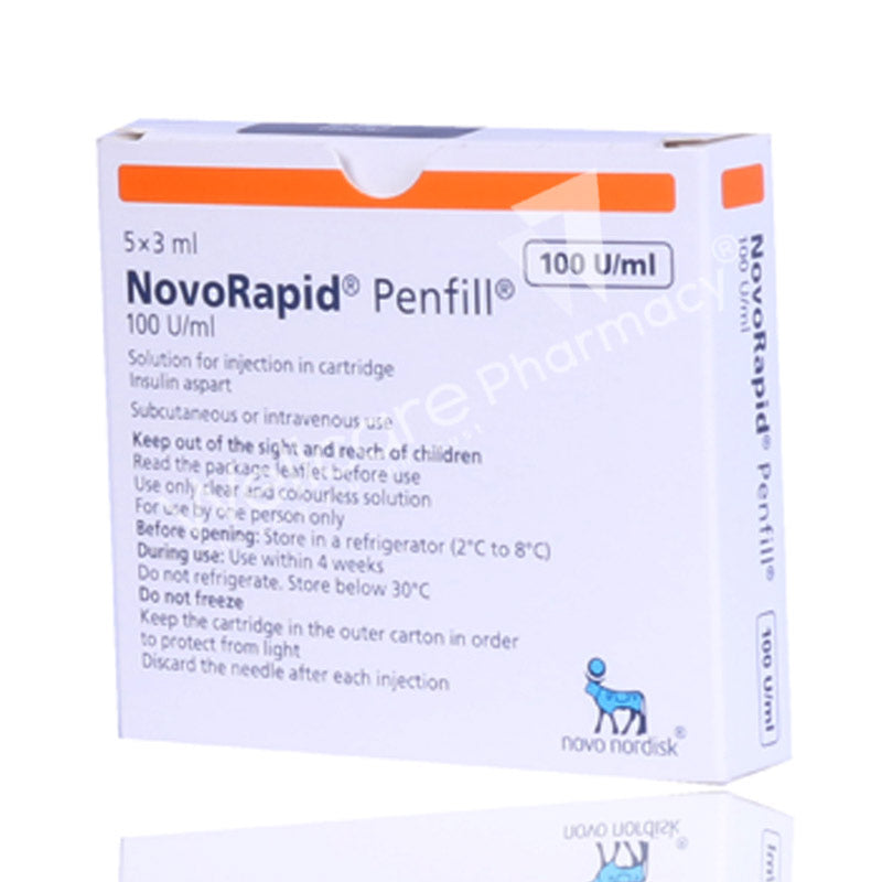 CNC NOVORAPID PENFILL 3ML 1X5'S