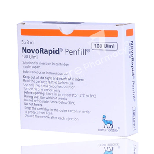 CNC NOVORAPID PENFILL 3ML 1X5'S