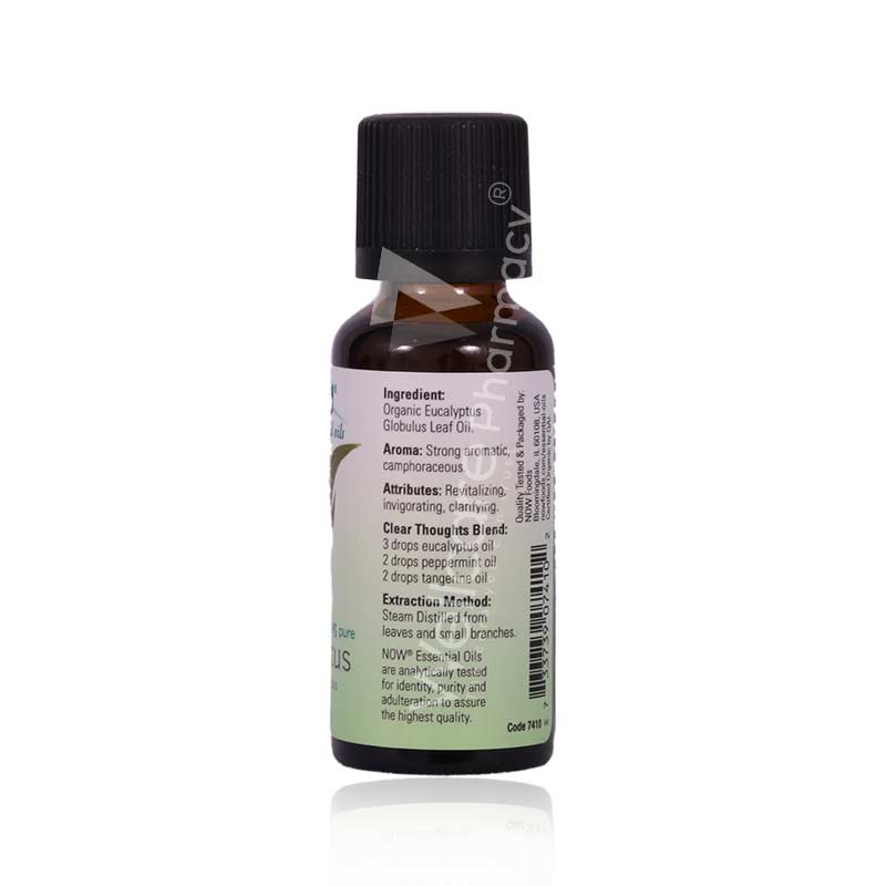 Now Eucalyptus Oil Organic 30Ml