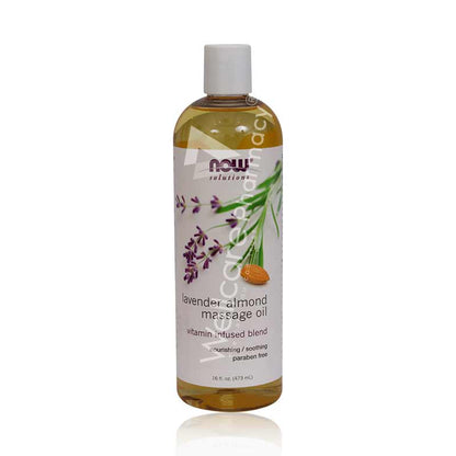 Now Lavender Almond Massage Oil 473Ml