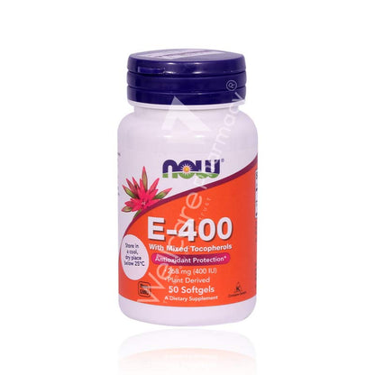Now Vitamin E 400Iu Softgels 50'S