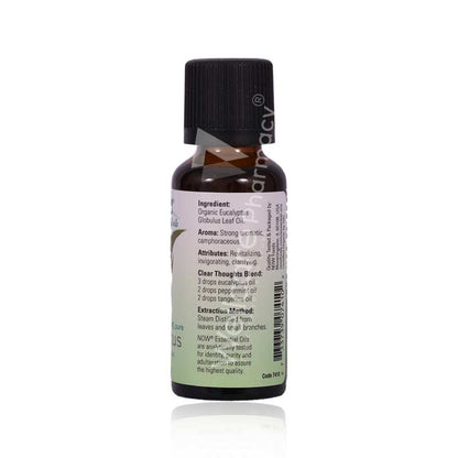 Now Eucalyptus Oil Organic 30Ml