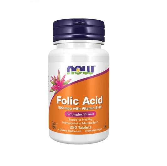 Now Folic Acid 800Mcg Tablet 250'S