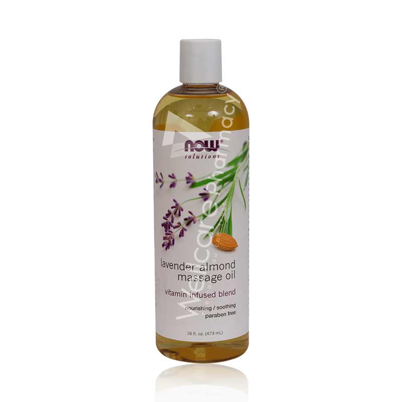 Now Lavender Almond Massage Oil 473Ml