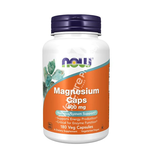 Now Magnesium 400Mg Capsules 180'S