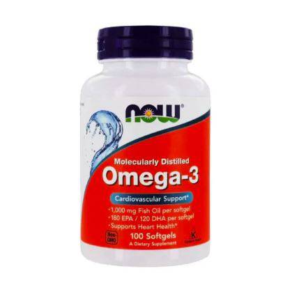 Now Omega-3 1000Mg Softgels 100'S Now Omega-3 1000Mg Softgels 100'S