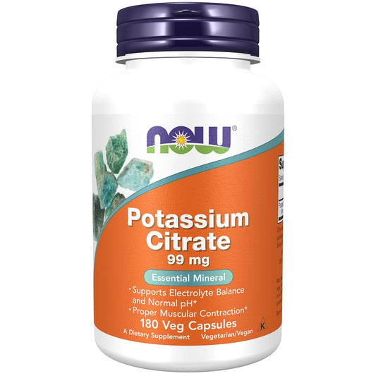 Now Potassium Citrate 99Mg Capsules 180'S