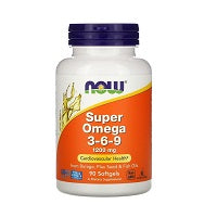 Now Super Omega 3-6-9 1200Mg Softgels 90'S