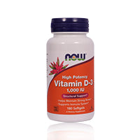 Now Vitamin D3 1000iu Softgels 180'S