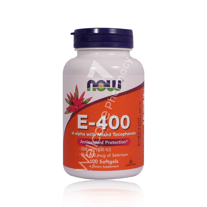Now Vitamin E 400Iu Softgels 100'S Now Vitamin E 400Iu Softgels 100'S