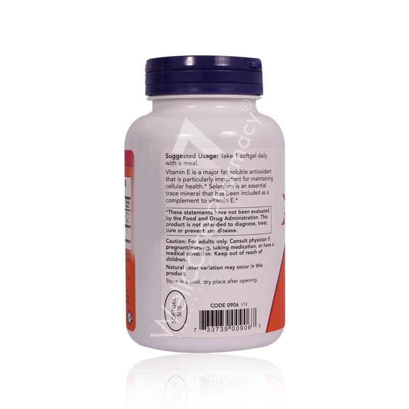 Now Vitamin E 400Iu Softgels 100'S Now Vitamin E 400Iu Softgels 100'S