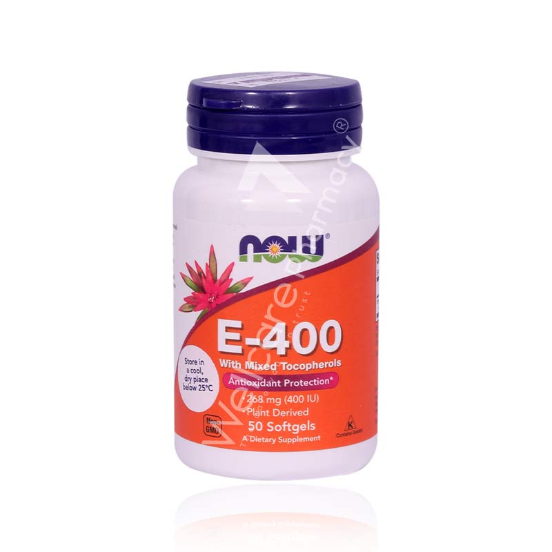 Now Vitamin E 400Iu Softgels 50'S Now Vitamin E 400Iu Softgels 50'S
