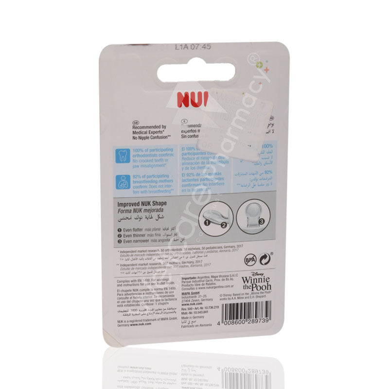 Nuk Disney Silicone Pacifier S2 6-18Months 1'S