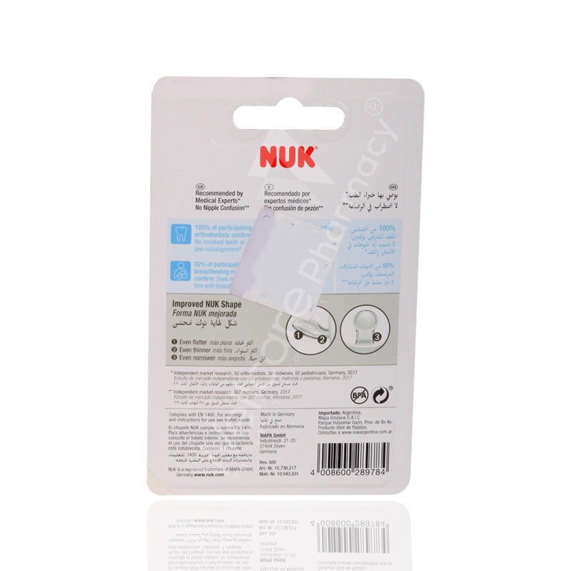 Nuk Fashion Silicone Pacifier S2 6-18M 1'S