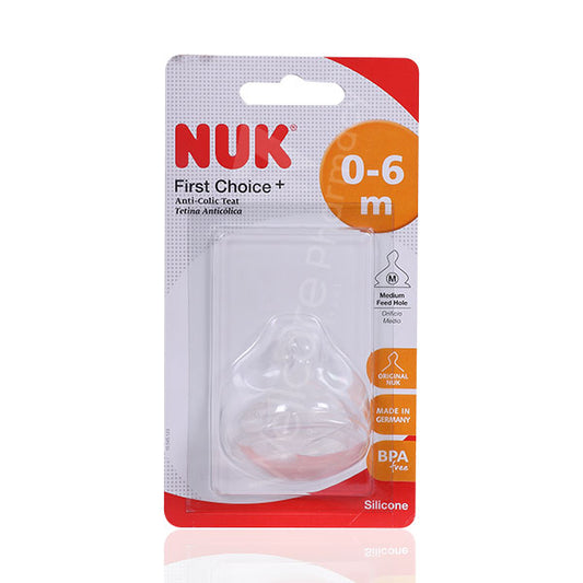 Nuk First Choice Silicon Teat 0-6Months 1'S